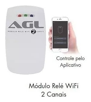 M DULO REL INTERNET WI FI 2 CANAIS AGL Home Tech