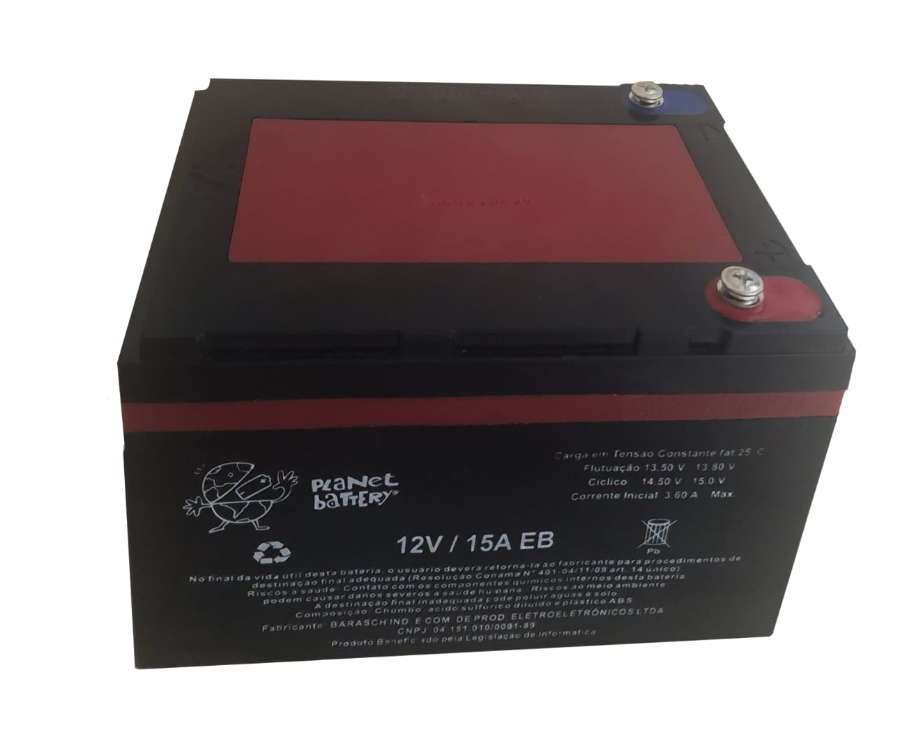 BATERIA SELADA 12V / 15A EB PLANET BATTERY