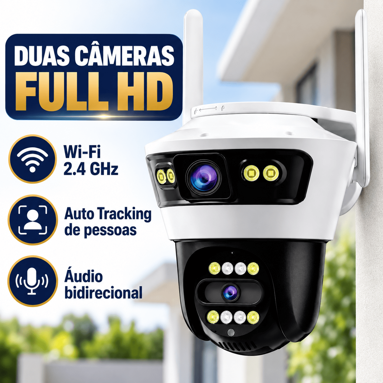 CAMERA SPEED DOME IP TWG 2 CAMERAS WIFI 2MP TWG-9560