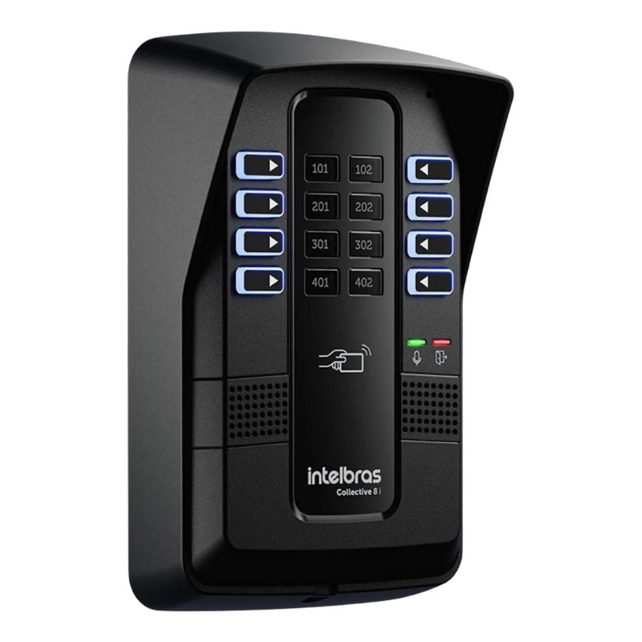 PORTEIRO COLETIVO 8 PONTOSS COLLECTIVE 8i INTELBRAS 127/220v
