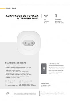 ADAPTADOR DE TOMADA INTELIGENTE WIFI PARA AUTOMAÇÃO RESIDENCIAL AGL