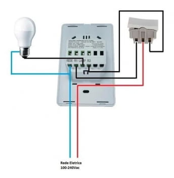 INTERRUPTOR INTELIGENTE TOUCH WI-FI AGL 1 BOTÃO BRANCO