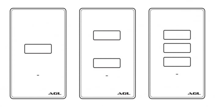 INTERRUPTOR INTELIGENTE TOUCH WI-FI AGL 1 BOTÃO BRANCO