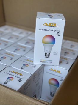 LÂMPADA LED INTELIGENTE WI-FI COLOR 9V E27 BIVOLT AGL - ANATEL