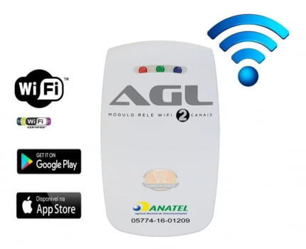 M DULO REL INTERNET WI FI 2 CANAIS AGL Home Tech