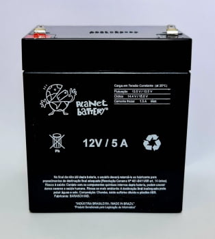 BATERIA SELADA 12V / 5A PLANET BATTERY