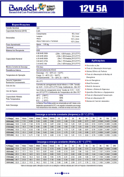 BATERIA SELADA 12V / 5A PLANET BATTERY