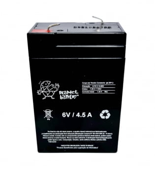 BATERIA SELADA 6V / 4.5A PLANET BATTERY