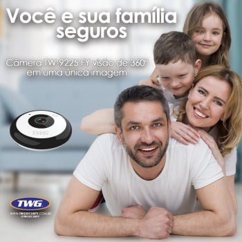 CAMERA IP TETO WI-FI 360° ONVIF FULL HD TWG TW-9225 FY