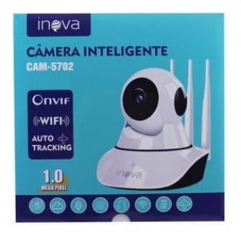 CAMERA ROBO INTELIGENTE IP WI-FI 3 ANTENAS INOVA CAM-5702