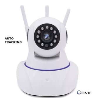 CAMERA ROBO INTELIGENTE IP WI-FI 3 ANTENAS INOVA CAM-5702