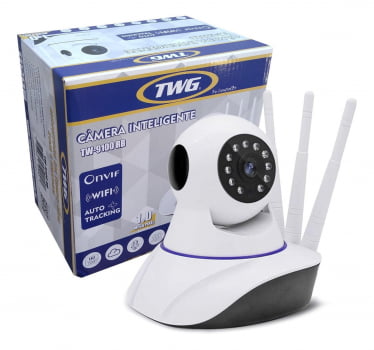 CÂMERA SEGURANÇA ROBÔ INTELIGENTEB 3 ANTENAS WI-FI 1.0MP TWG TW-9100 RB