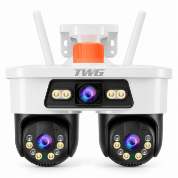 CÂMERA DE SEGURANÇA WI-FI PTZ TRIPLA LENTE 2MP FULL HD TWG TW-9600
