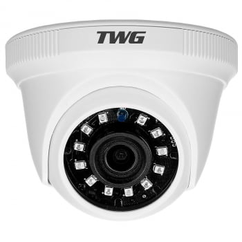 CÂMERA DOME HD 1MP 4X1 LENTE 2.8MM 1/4" 18 LEDS PLASTICO TWG TW-7606 HD