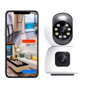 CÂMERA ROBÔ INTELIGENTE DUAS CÂMERASS WI-FI FULL HD ANATEL TWG TW-9510