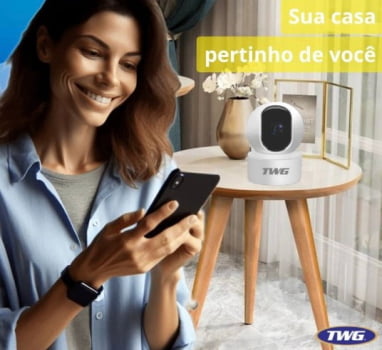 CÂMERA ROBÔ INTELIGENTE WI-FI 2MP FULL HD ANATEL TWG - TW-9500