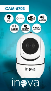 CÂMERA SEGURANÇA ROBÔ INTELIGENTEB WI-FI INOVA CAM-5703