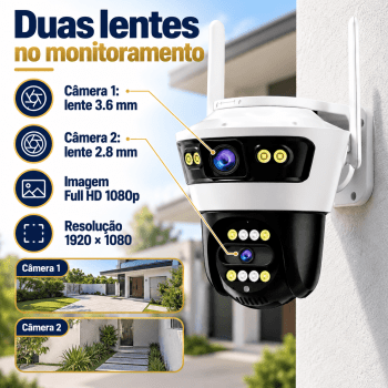 CAMERA SPEED DOME IP TWG 2 CAMERAS WIFI 2MP TWG-9560