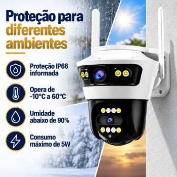 CAMERA SPEED DOME IP TWG 2 CAMERAS WIFI 2MP TWG-9560