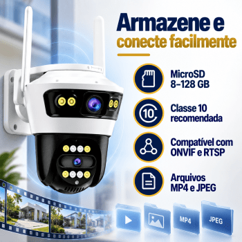 CAMERA SPEED DOME IP TWG 2 CAMERAS WIFI 2MP TWG-9560