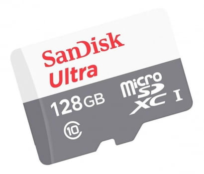 CARTÃO DE MEMÓRIA 128GB MICRO SD ULTRA 80MB/S CLASSE 10 SANDISK