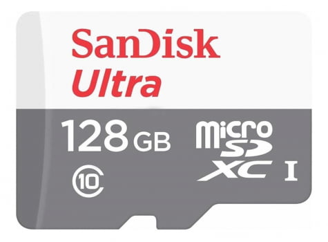 CARTÃO DE MEMÓRIA 128GB MICRO SD ULTRA 80MB/S CLASSE 10 SANDISK