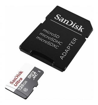 CARTÃO DE MEMÓRIA 128GB MICRO SD ULTRA 80MB/S CLASSE 10 SANDISK