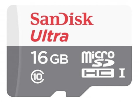 CARTÃO DE MEMÓRIA 16GB MICRO SD ULTRA 48MB/S CLASSE 10 SANDISK