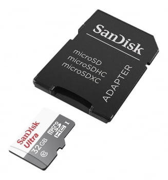 CARTÃO DE MEMÓRIA 32GB MICRO SD ULTRA 80MB/S CLASSE 10 SANDISK