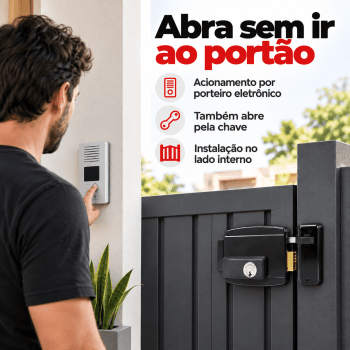 FECHADURA ELÉTRICA PARA PORTÕES AMELCO F-50