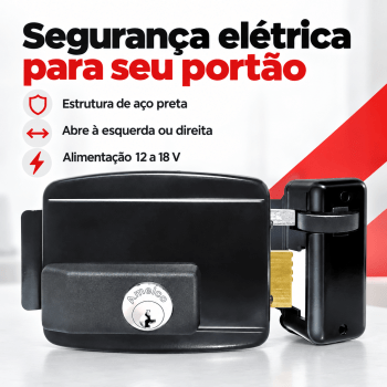 FECHADURA ELÉTRICA PARA PORTÕES AMELCO F-50