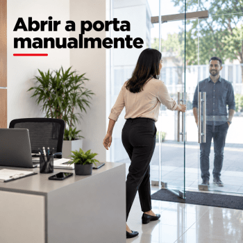 FECHADURA ELETRONICA PARA PORTA DE VIDRO AMELCO FV-32IPR
