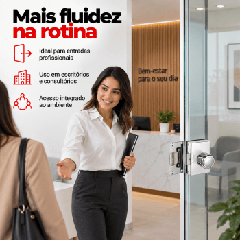 FECHADURA ELETRONICA PARA PORTA DE VIDRO AMELCO FV-33ICR