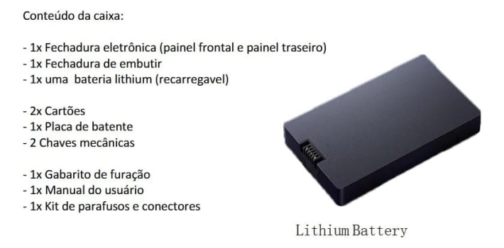 FECHADURA INTELIGENTE COM VIDEO, SENHA, CARTÃO E BIOMETRIA TWG- TW-4040 FE