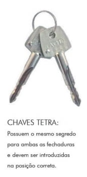 FECHADURA LATERAL TETRA CHAVE AGL