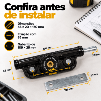 FECHADURA LATERAL TETRA CHAVE AGL