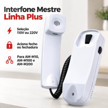 INTERFONE MESTRE PARA PORTEIRO RESIDENCIA AMELCO IAM-30 PLUS