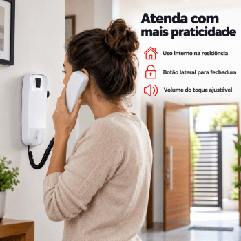 INTERFONE MESTRE PARA PORTEIRO RESIDENCIA AMELCO IAM-30 PLUS