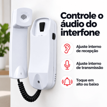 INTERFONE MESTRE PARA PORTEIRO RESIDENCIA AMELCO IAM-30 PLUS