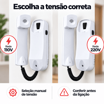 INTERFONE MESTRE PARA PORTEIRO RESIDENCIA AMELCO IAM-30 PLUS