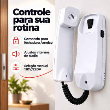 INTERFONE MESTRE PARA PORTEIRO RESIDENCIA AMELCO IAM-30 PLUS