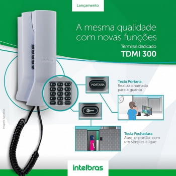 INTERFONE TERMINAL DEDICADO INTELBRAS TDMI 300