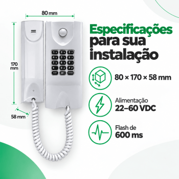 INTERFONE TERMINAL DEDICADO INTELBRAS TDMI 300