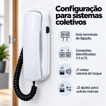 INTERFONE PORTEIRO COLETIVOS AMELCO IC65