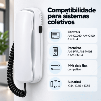 INTERFONE PORTEIRO COLETIVOS AMELCO IC65