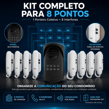 KIT PORTEIRO COLETIVO 8 PONTOS AGL