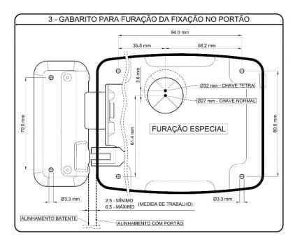 KIT PORTEIRO ELETRÔNICO COLETIVO 4 PONTOS S500 + 4 INTERFONES + 1 FECHADURA + 4 TAG AGL