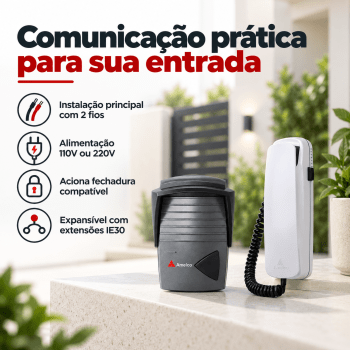 PORTEIRO ELETRÔNICO RESIDENCIAL AMELCO AM-M200