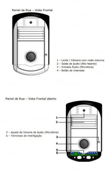 VIDEO PORTEIRO RESIDENCIAL AGL VP4 COLOR